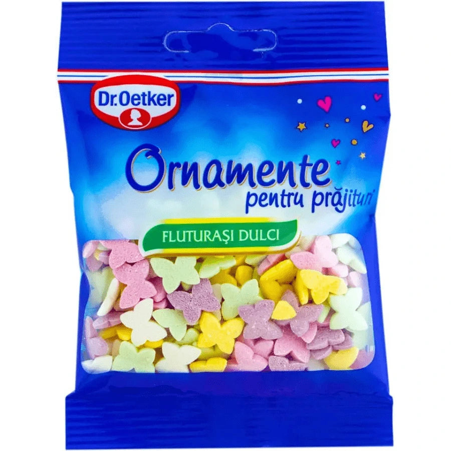 Dr.oetker Ornamente pentru Prajituri Fluturasi Dulci