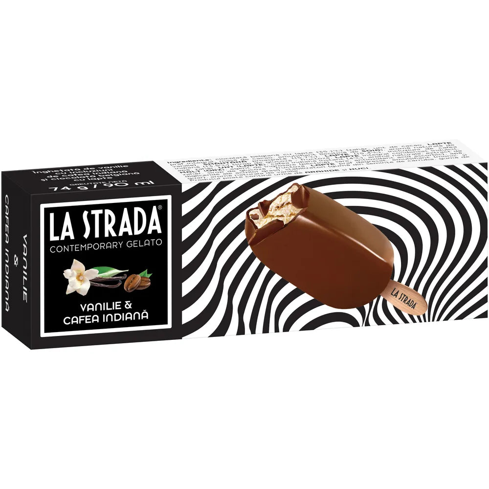 La Strada Inghetata cu vanilie si cafea indiana 90ml