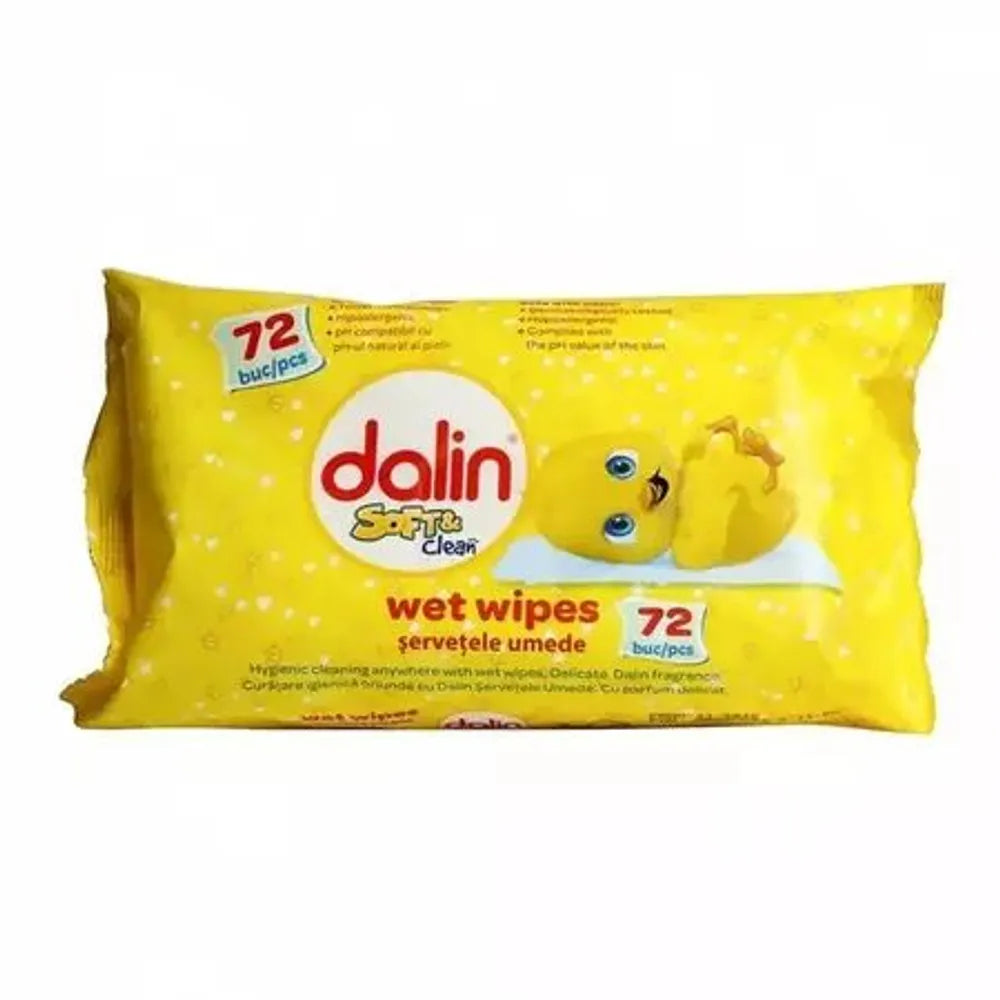 Dalin Soft&clean Servetele Umede 72 Buc